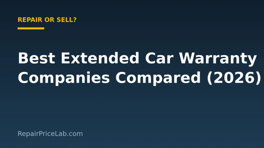 Best extended car warranty companies compared for 2026