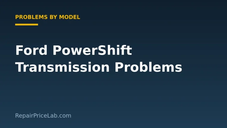 Ford Focus and Fiesta PowerShift Transmission Problems