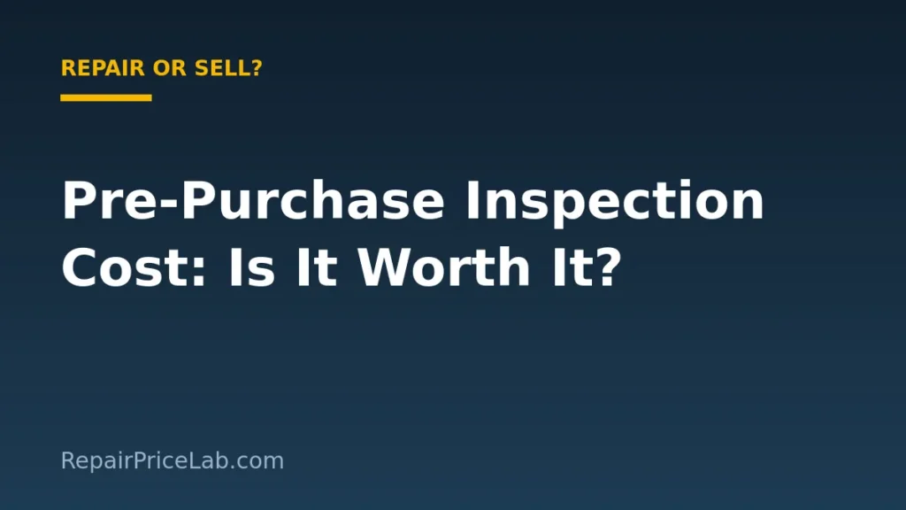 Pre-purchase car inspection cost: is it worth it?